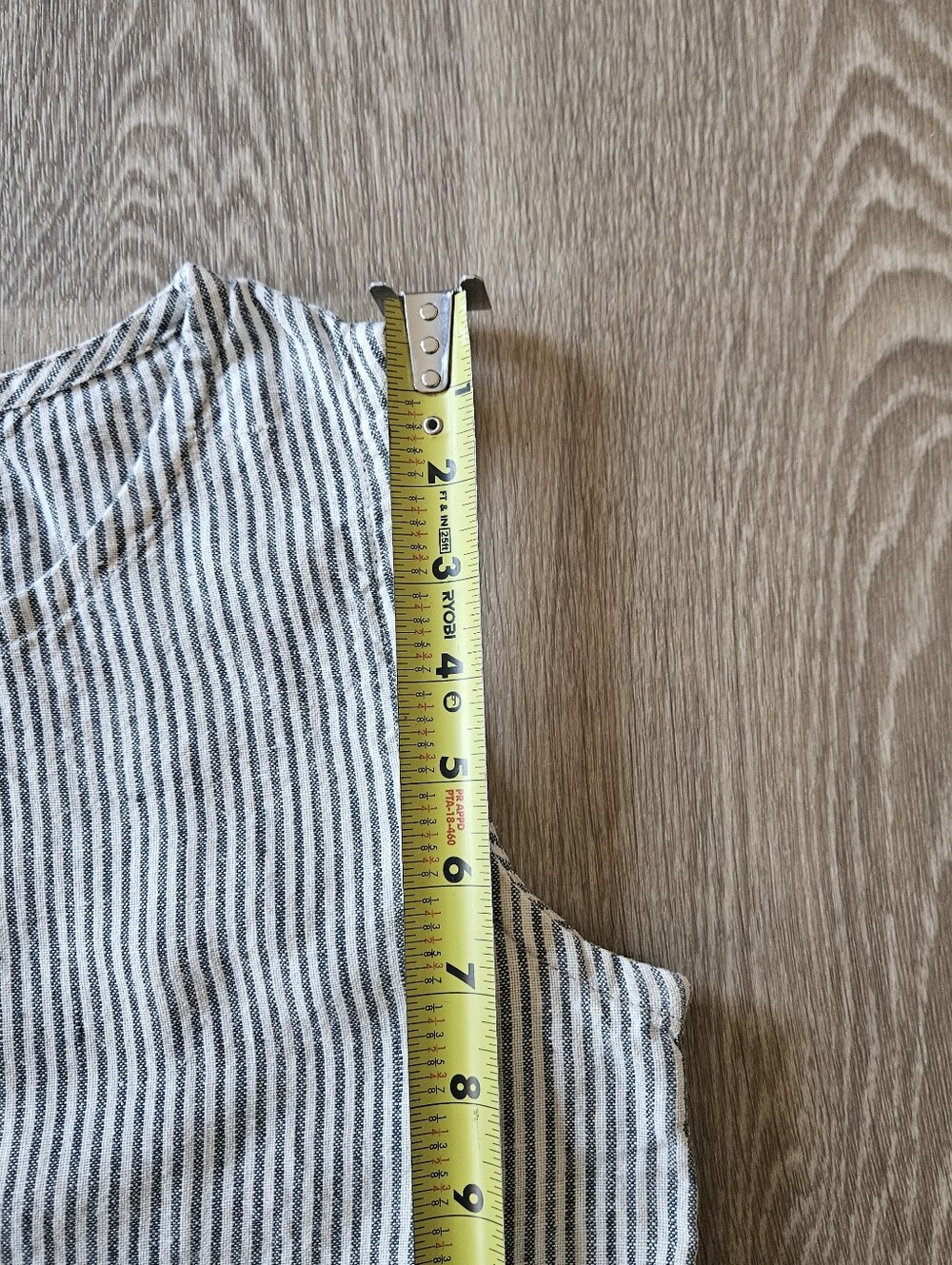 notPERFECTLINEN Blue and White Striped Midi Dress - Picture 13 of 13